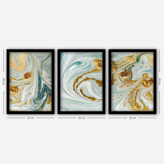 Wallity Cuadro Decorativo Enmarcado Desconocido (3 Piezas)